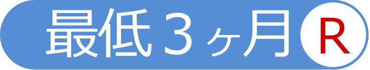 最低3か月レンタル